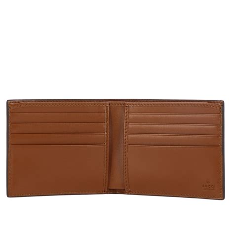 portafoglio gucci pelle marrone